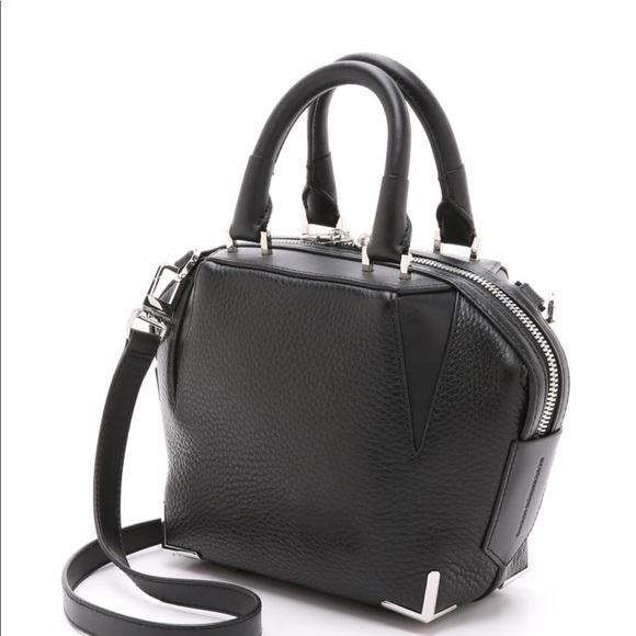 Alexander Wang black leather mini prisma Emile bag - Picture 2 of 8